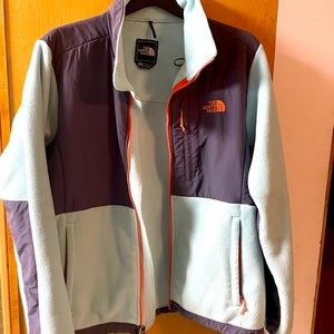 Light blue coral denali northface worn once